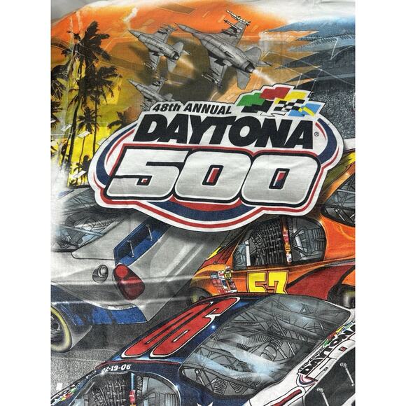 Vintage Daytona 500 Racing Nascar 2006 Chase All Over Print Tshirt Size Large - Picture 3 of 8